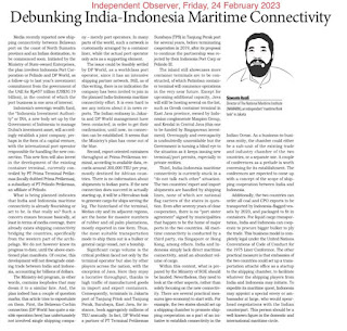 Debunking India-Indonesia Maritime Connectivity