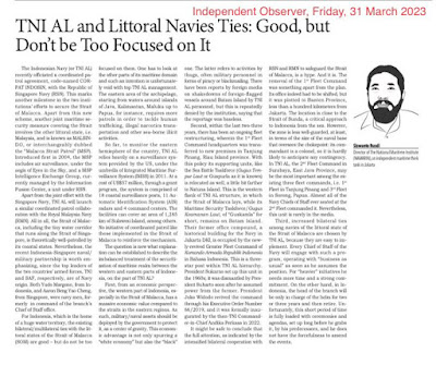 TNI AL and Littoral Navies Ties Good but Don’t be Too Focused on It